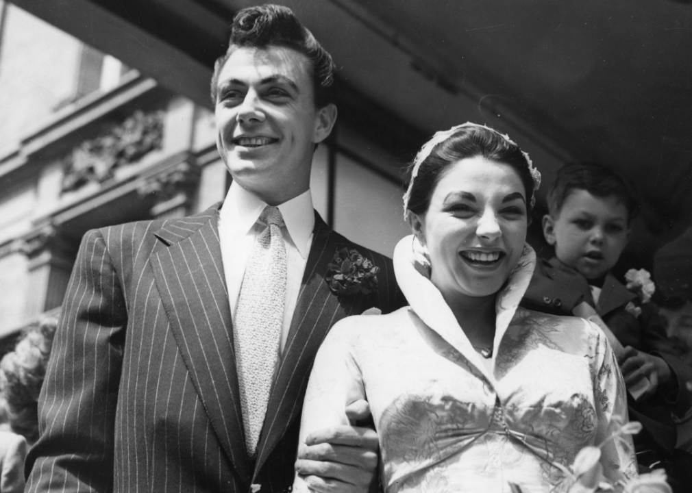 Joan Collins and Maxwell Reed — May 24, 1952